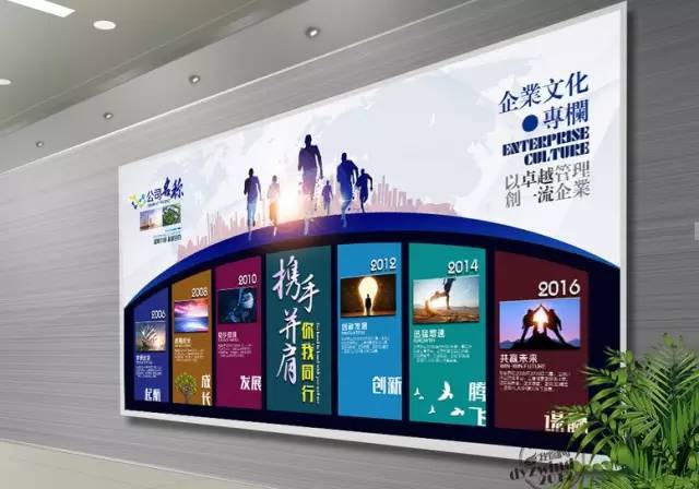 企业文化-发展历程 企业文化墙的设计